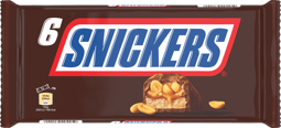 SNICKERS barre chocolat, caramel et cacahuètes - Multipack 6x50g image