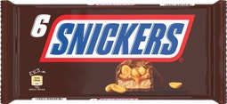 SNICKERS barre chocolat, caramel et cacahuètes - Multipack 6x50g image