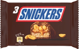 SNICKERS barre chocolat, caramel et cacahuètes - Tripack 3x50g image