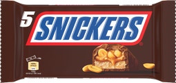 SNICKERS barre chocolat, caramel et cacahuètes - Multipack 5x50g image