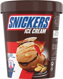 SNICKERS pot de crème glacée avec des cacahuètes, chocolat et caramel - 335g image