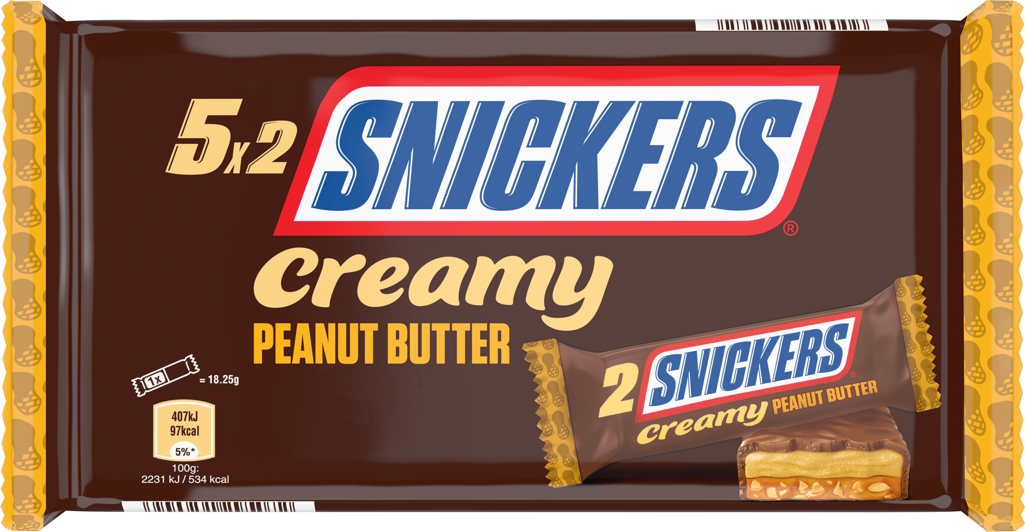 SNICKERS Creamy Peanut Butter 5x36,5g
